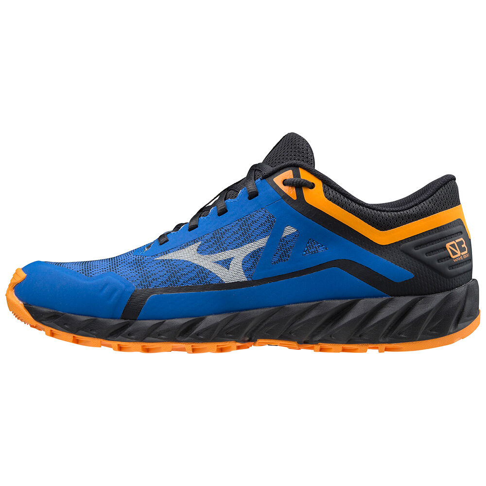 Mizuno Wave Ibuki 3 Férfi Terepfutó Cipő Kék/Narancssárga KPE674821